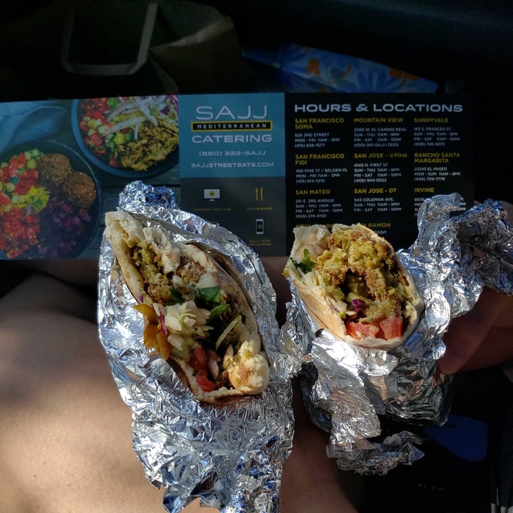 photo of SAJJ Mediterranean Mountain View Falafel Wrap shared by @efronbs on  19 Oct 2020 - review