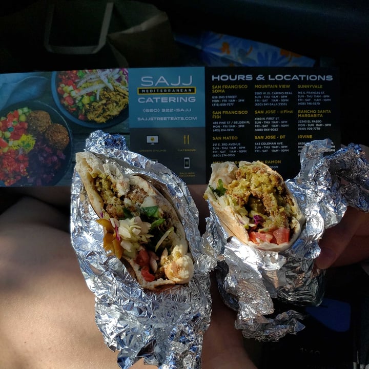 review photo of SAJJ Mediterranean Mountain View Falafel Wrap shared by @efronbs on 19 Oct 2020 - review