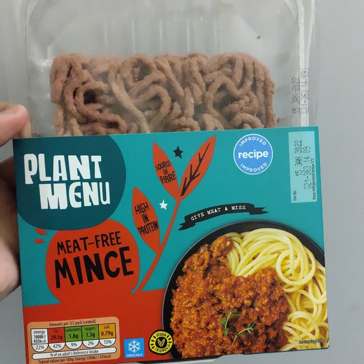 photo of Plant Menu Meat-free mince shared by @phoenixadair on  26 Jan 2022 - review