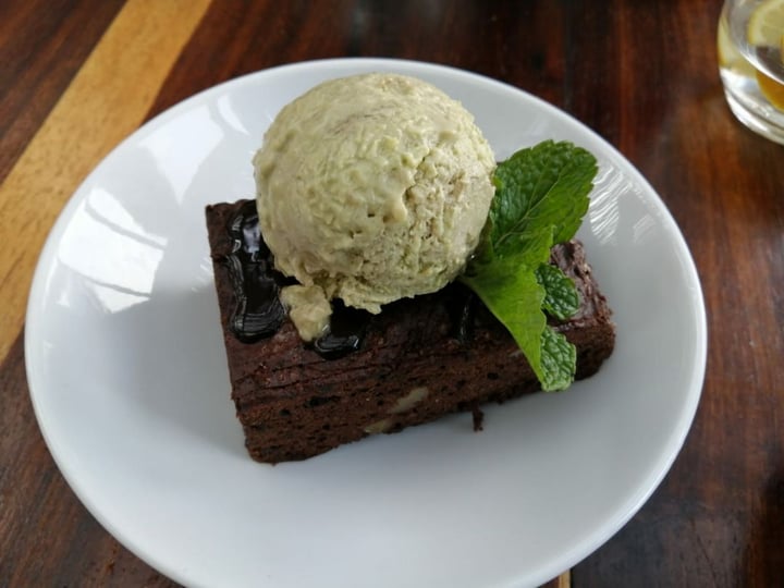 photo of The Courtyard Café Choco brownie with avo icecream shared by @thecuriousamateur on  16 Sep 2019 - review