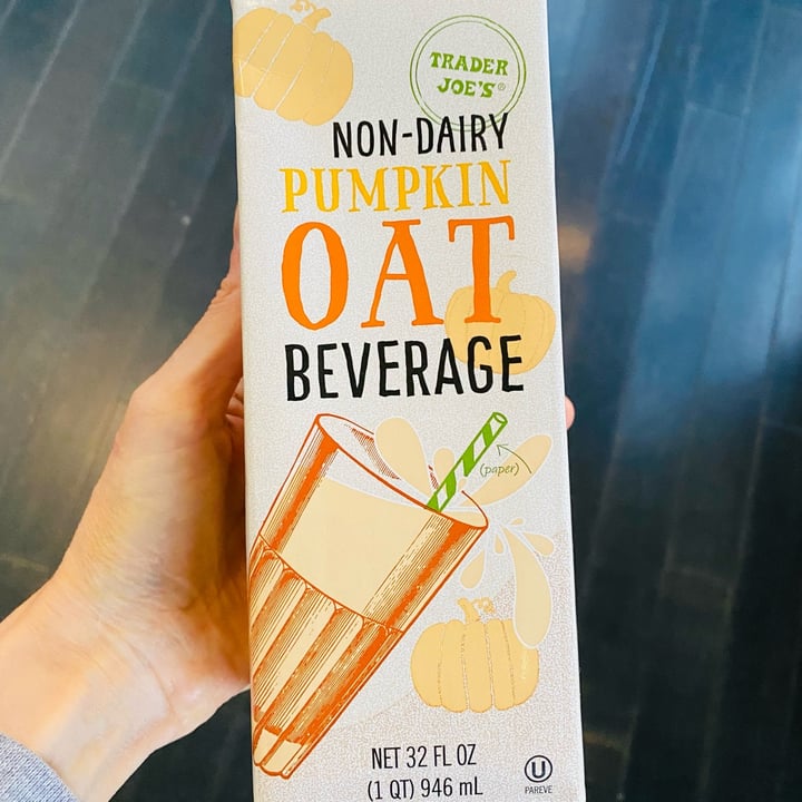 photo of Trader Joe's Pumpkin oat beverage shared by @beckyyy on  08 Dec 2021 - review