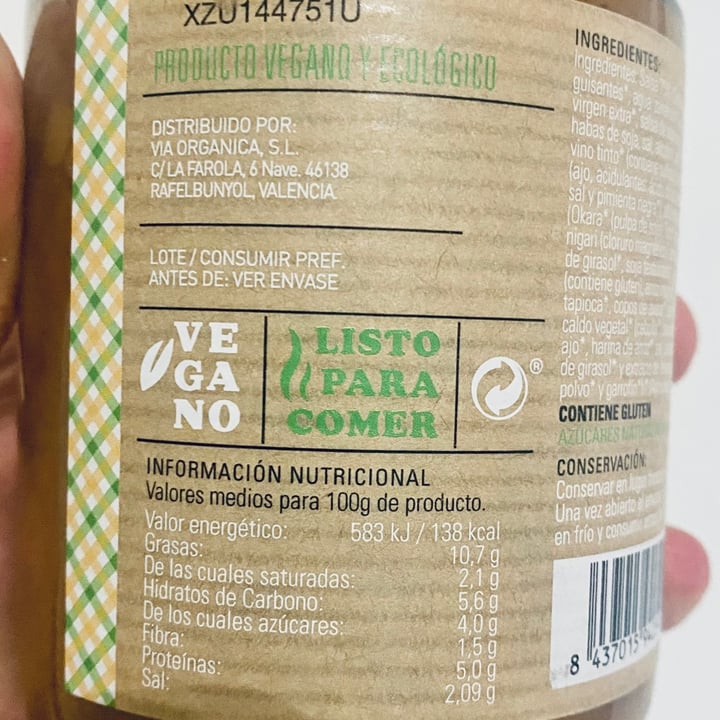 photo of Carlota Organic Albóndigas veganas en salsa de verduras y vino tinto shared by @mikelpro on  11 Jun 2021 - review