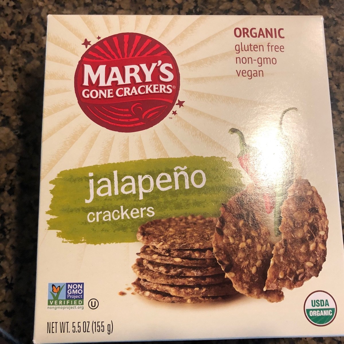 Mary's Gone Crackers Jalepeño Crackers Reviews abillion