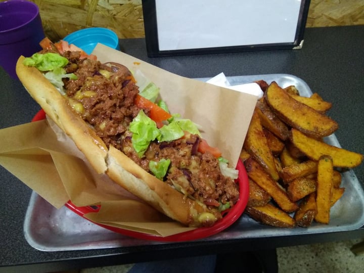 photo of Take A Veg Chopped Cheese and Fries shared by @pboa on  02 Apr 2020 - review