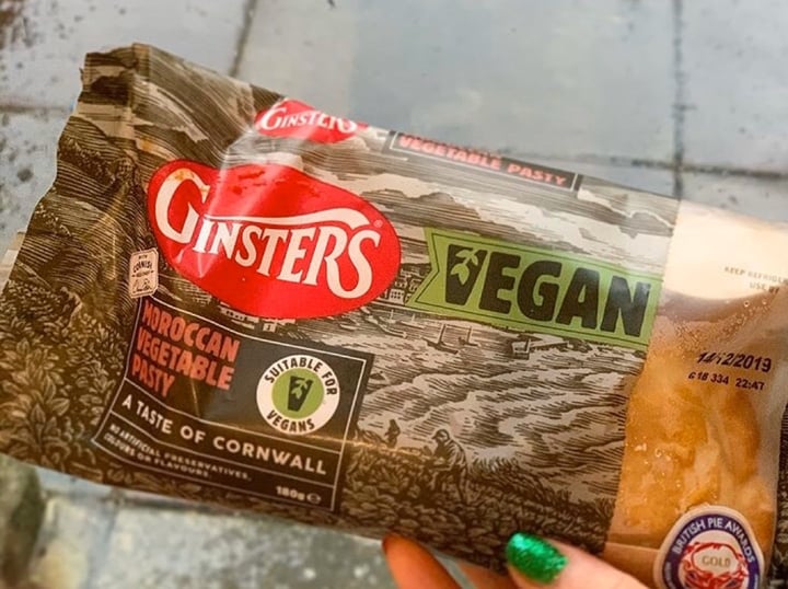 review photo of Ginsters Moroccan Vegetable Pasty shared by @gracielacie on 02 Feb 2020 - review