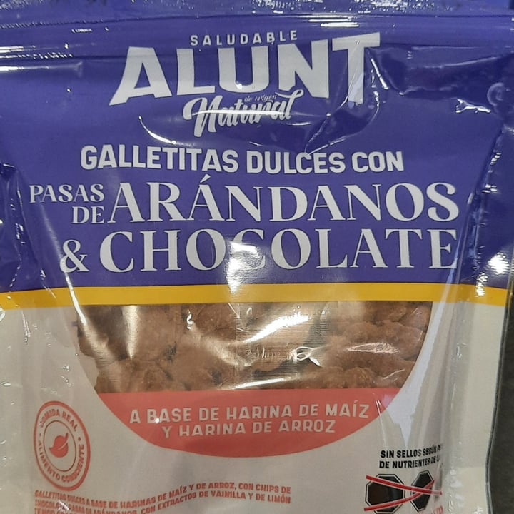 photo of Alunt Saludable Galletitas dulces con Pasas De Arandanos Y Chocolate shared by @luciabarbin on  29 Sep 2022 - review