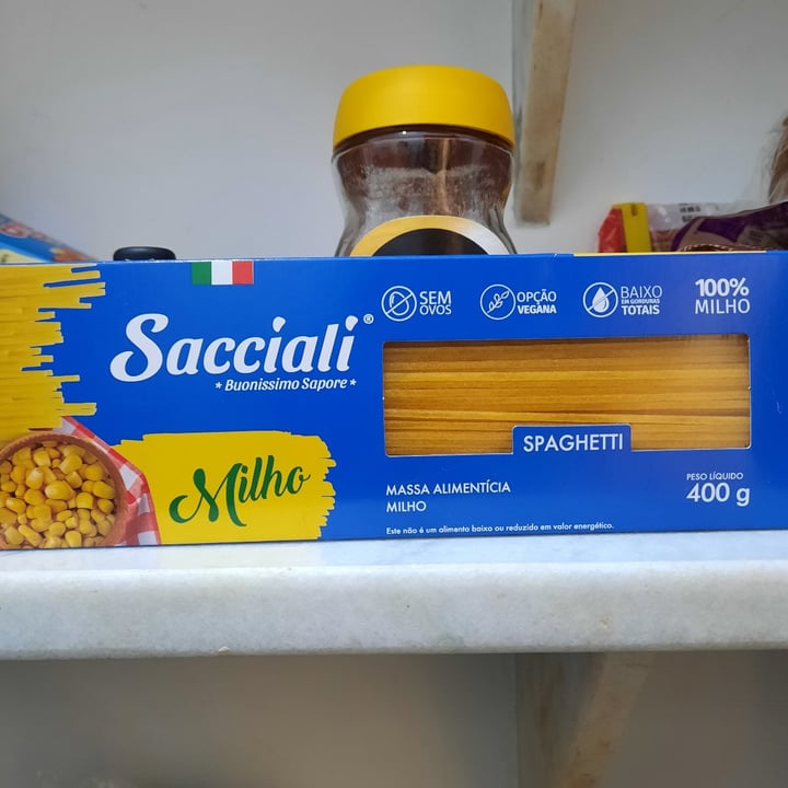 photo of Sacciali Massa alimentícia de milho shared by @celide on  13 Apr 2022 - review