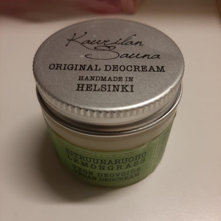 photo of Kaurilan Sauna Lemongrass  Vegan Deocream shared by @titiuu on  29 Jun 2022 - review