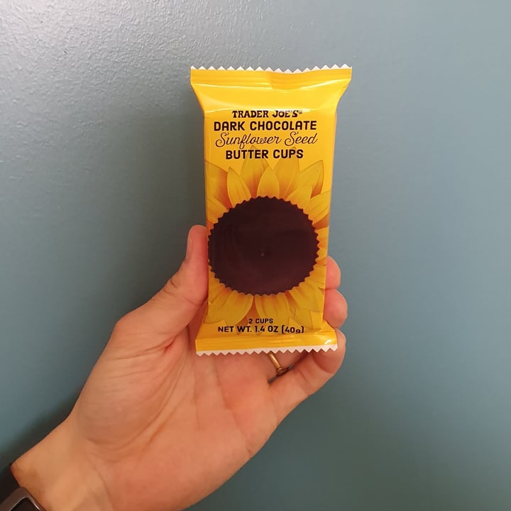 photo of Trader Joe's Dark Chocolate  Sunflower Seed Butter Cups shared by @paniwilson on  18 Apr 2022 - review