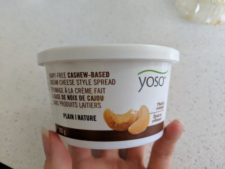 photo of Yoso Dairy-Free Cashew-Based Cream Cheese Style Spread shared by @marisab03 on  08 Jul 2019 - review