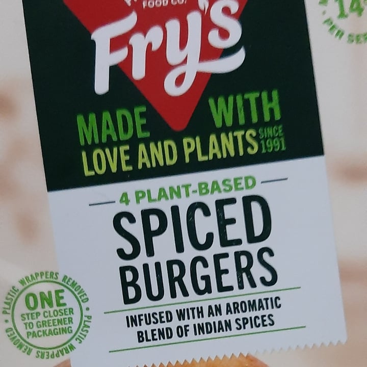 photo of Fry's Family Food Spiced Burgers shared by @chloeahlers on  19 Aug 2021 - review