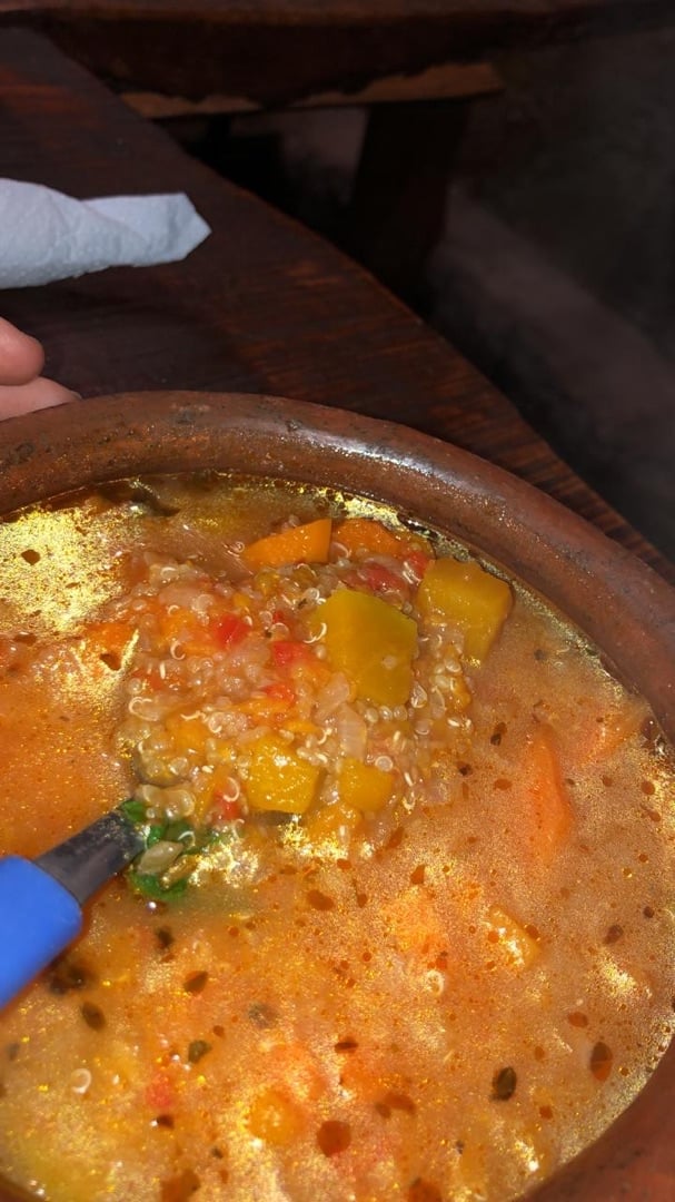review photo of El Chiringuito Carbonara Vegetariana shared by @lulitu on 20 Feb 2020 - review