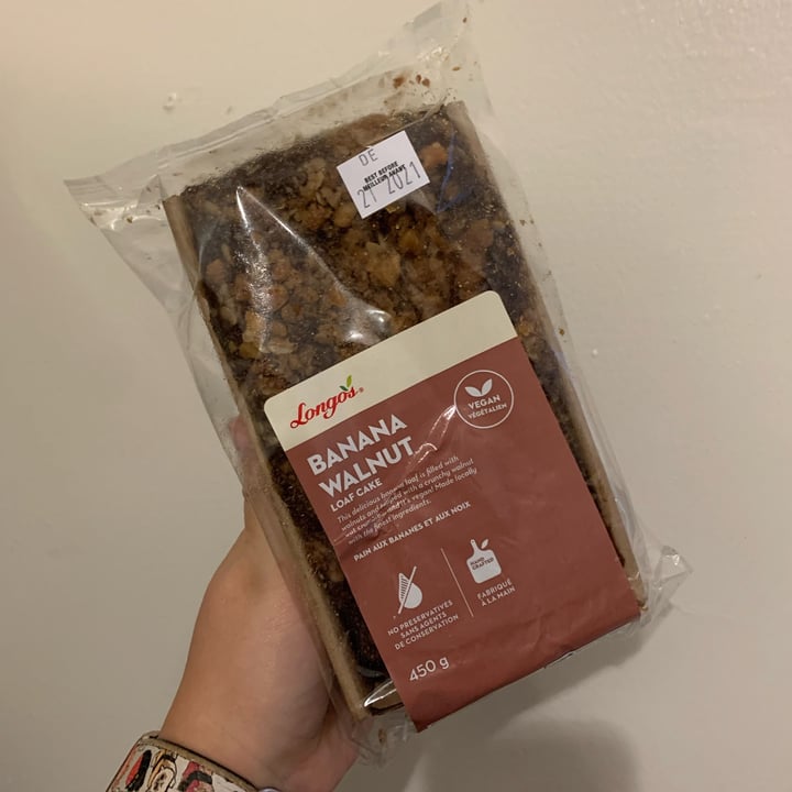 photo of Longos Banana Walnut Loaf shared by @seitanjunkie on  18 Dec 2021 - review