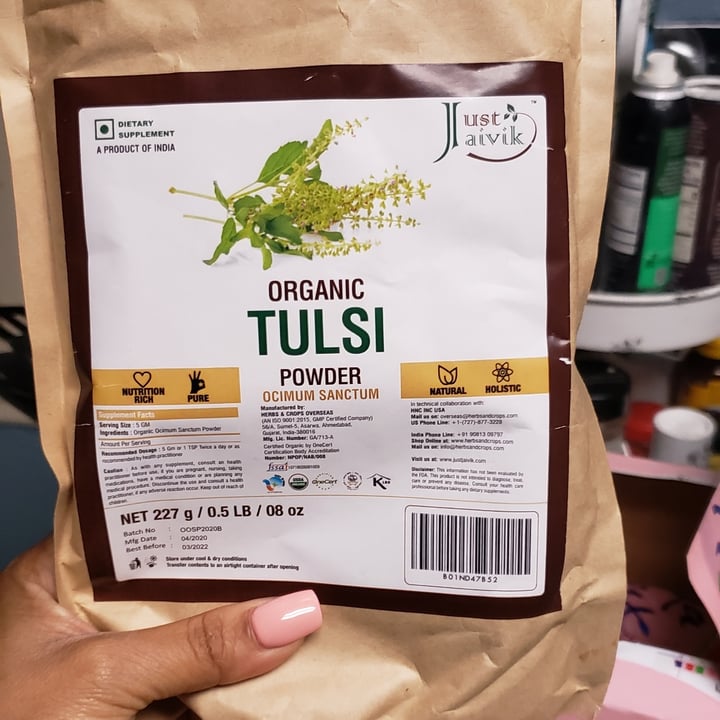 review photo of Just javik Tulsi powder shared by @lataliz on 30 Dec 2020 - review