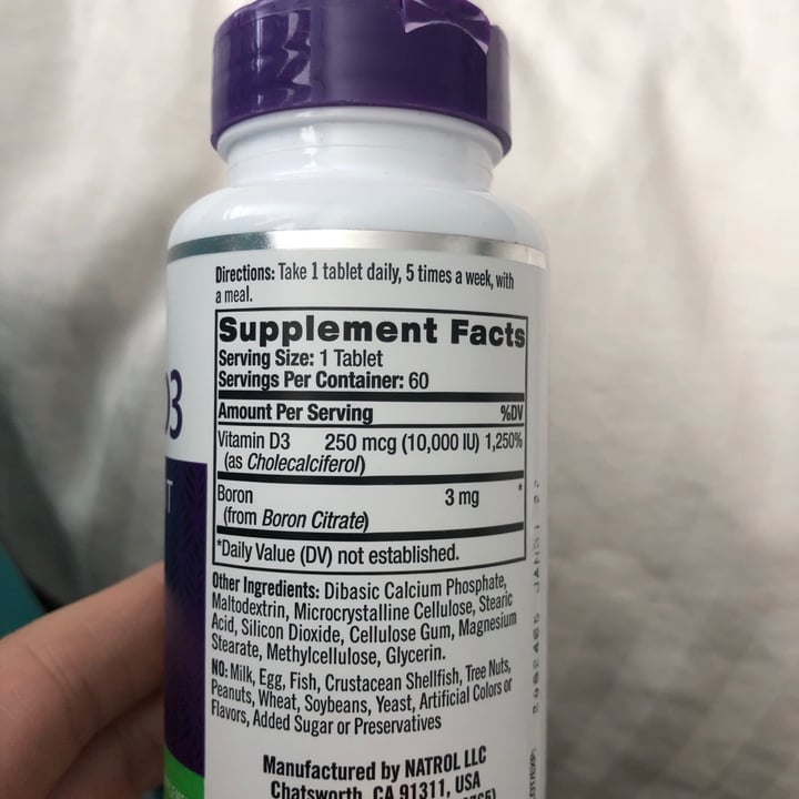 review photo of Natrol Vitamin D3 shared by @callmemarleigh on 29 Dec 2020 - review