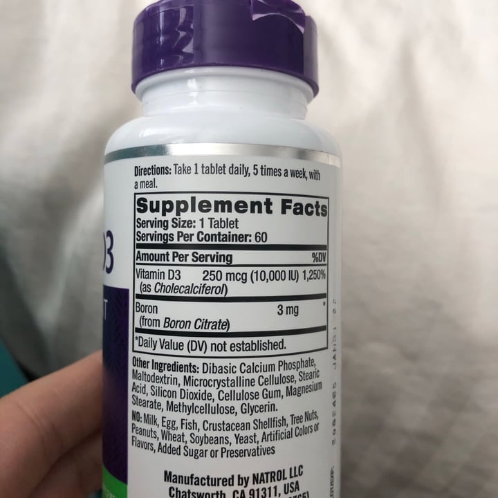 photo of Natrol Vitamin D3 shared by @callmemarleigh on  29 Dec 2020 - review