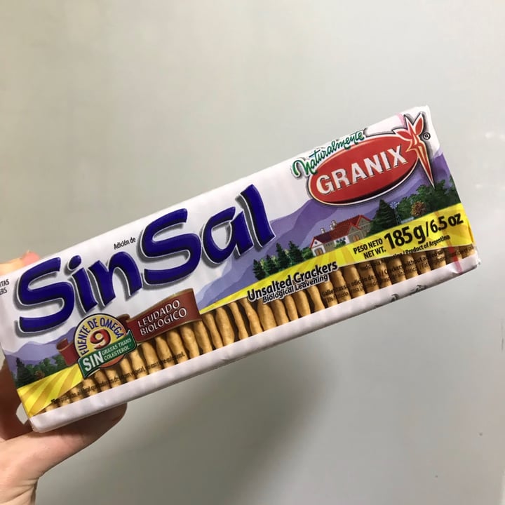 photo of Granix Galletitas Crackers Sin Sal Light shared by @jjazcuello on  26 Jul 2021 - review