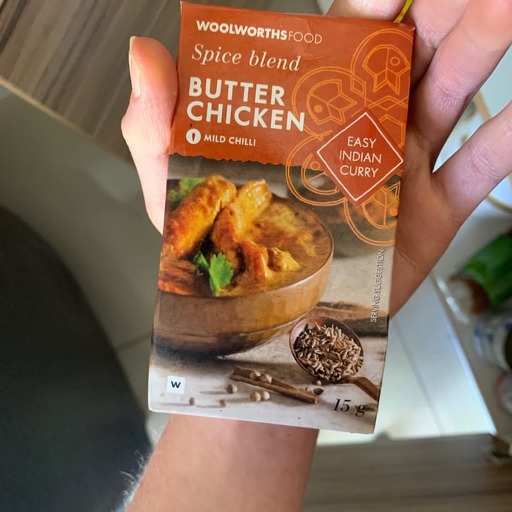 photo of Woolworths Food Butter Chicken Curry Spice Blend shared by @veggielover20 on  01 Nov 2020 - review