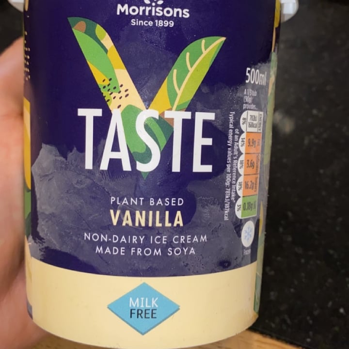 photo of Morrisons V Taste Vanilla Plant Based Ice Cream shared by @williamgillis on  27 Jun 2021 - review