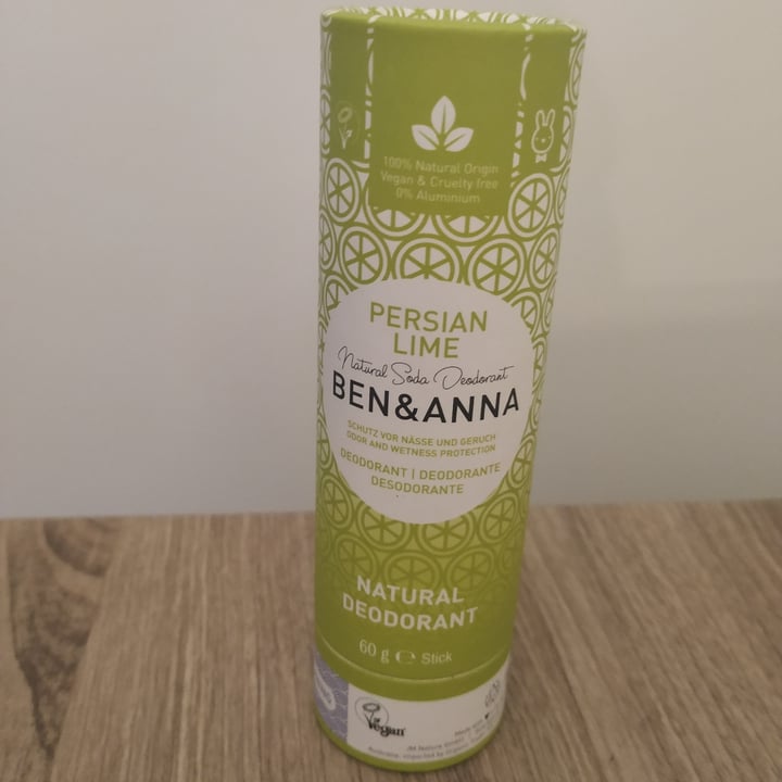photo of Ben & Anna Natural Desodorante Persian Lime shared by @ditovegan on  16 Sep 2021 - review