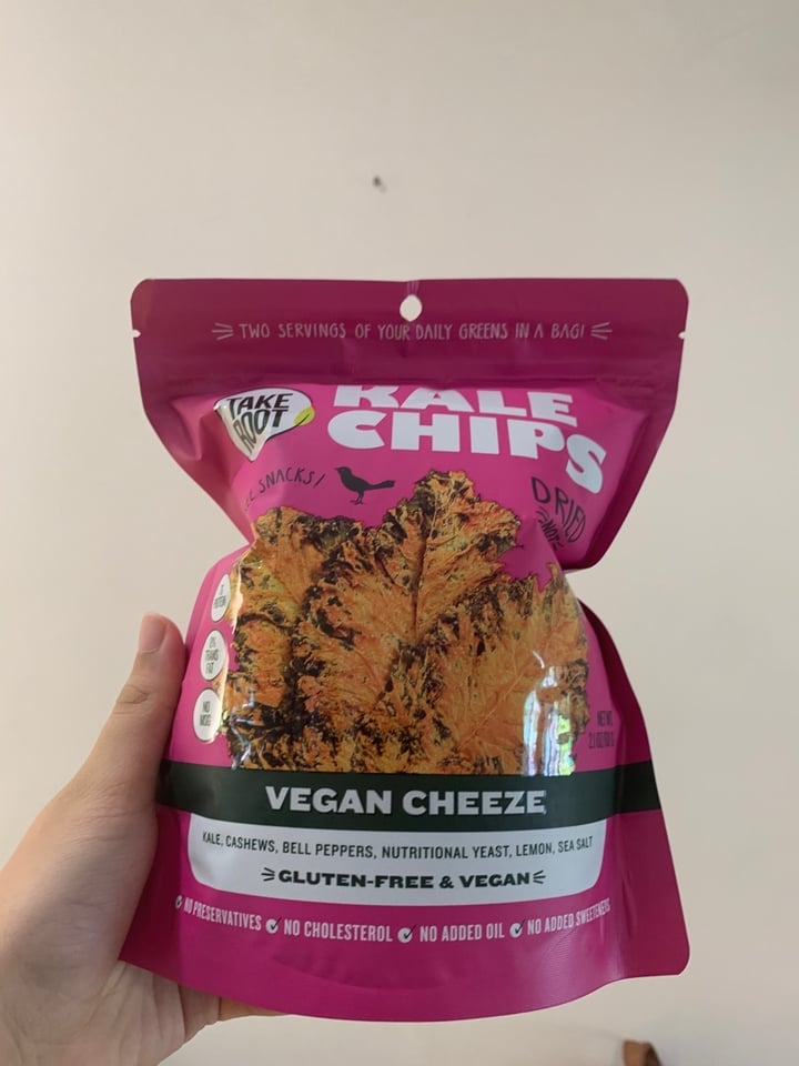 photo of Take Root Vegan Cheeze Kale Chips shared by @ambermoosa on  20 Apr 2020 - review