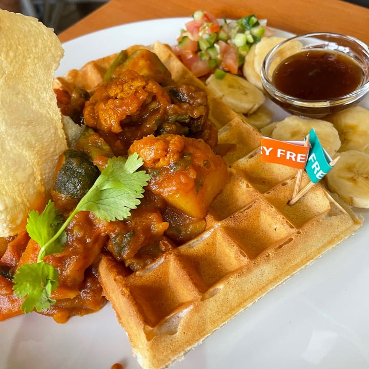 photo of The Waffle House Mild Vegetable Curry Waffle shared by @sarahjeggle on  29 Sep 2021 - review