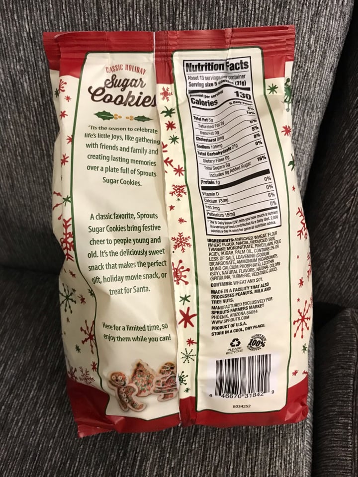 photo of Sprouts Farmers Market Classic Holiday Sugar Cookies shared by @phuoody on  08 Oct 2019 - review
