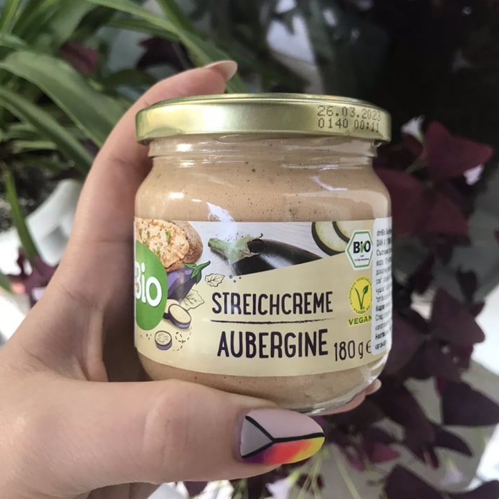 photo of dmBio Auberginen Streichcreme shared by @flouredfingers on  28 May 2021 - review