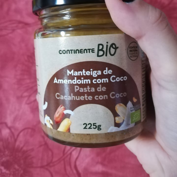 photo of Continente Bio manteiga de amendoim com côco shared by @helgaoliveira on  19 Sep 2022 - review