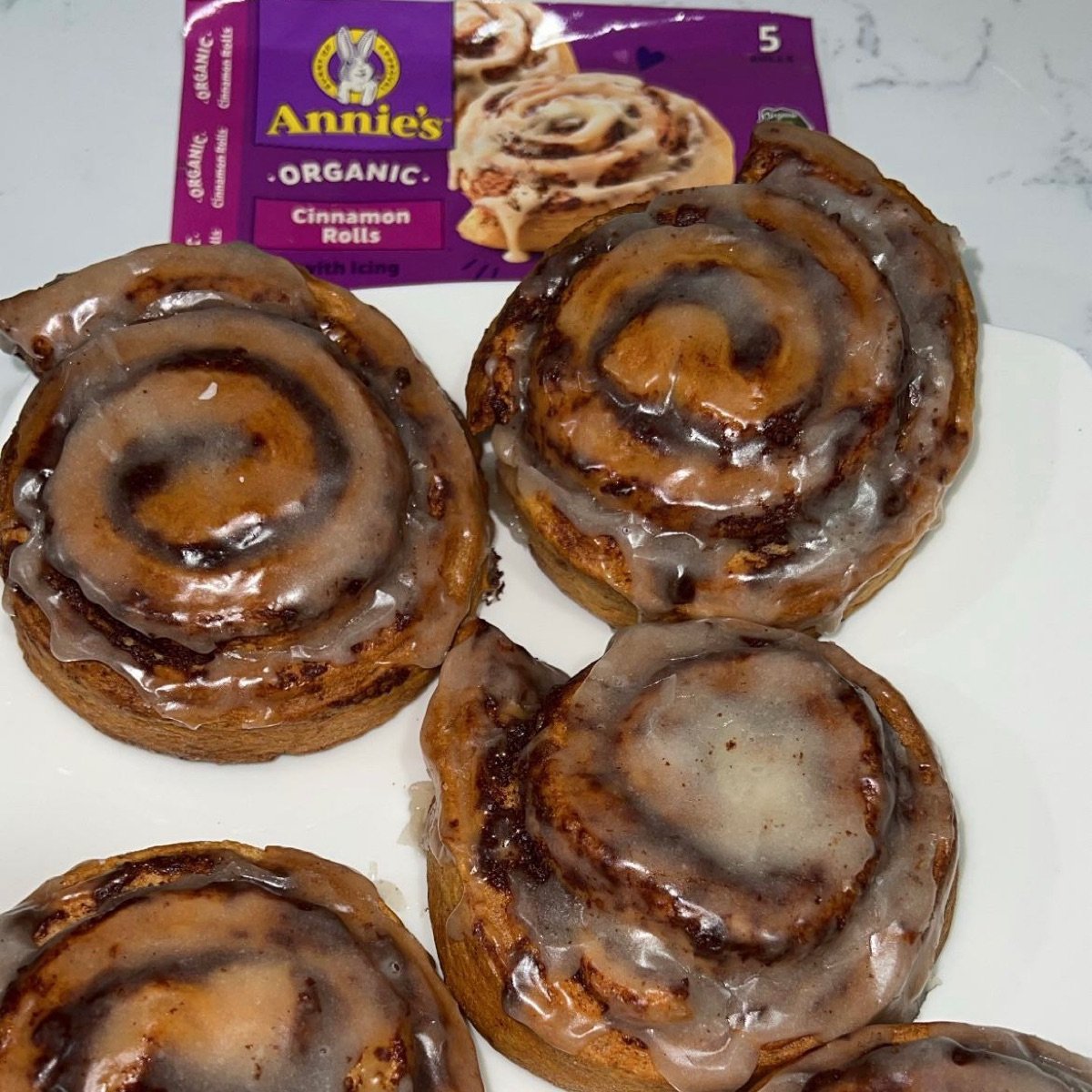 Organic Cinnamon Rolls with Icing at Annie's Review by - Main Image