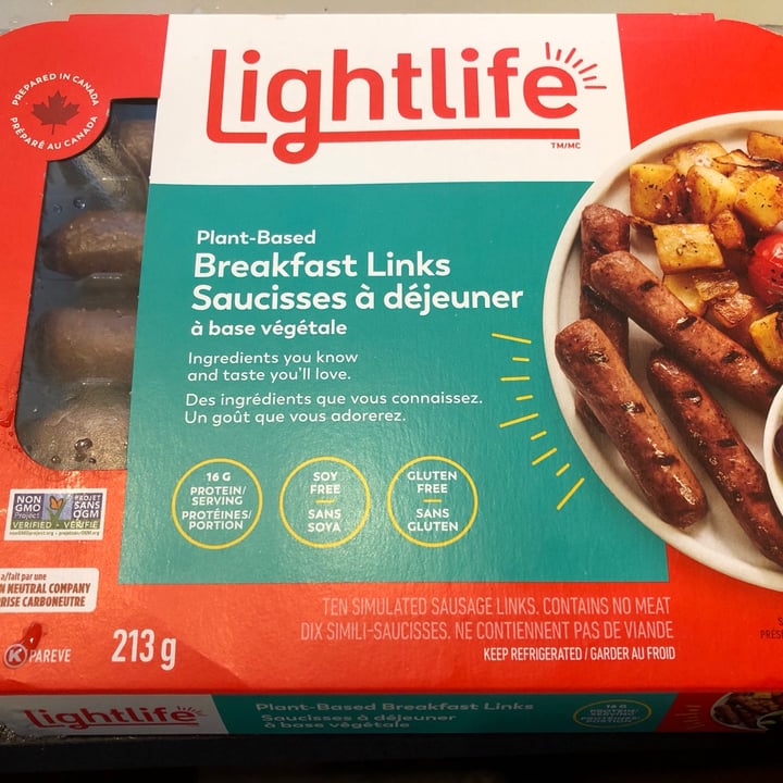 photo of Lightlife Plant Based Breakfast Links Sausage shared by @lindsaymcmindsay on  17 Jan 2021 - review