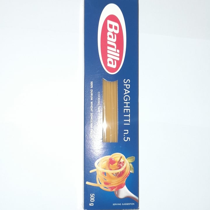 photo of Barilla Spaghetti n.5 shared by @ahmedvegan on  19 Dec 2021 - review
