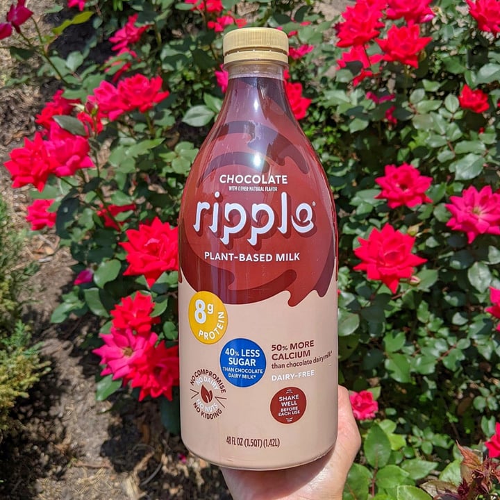 photo of Ripple Foods Chocolate Plant-Based Milk shared by @veggieassassin on  11 May 2022 - review