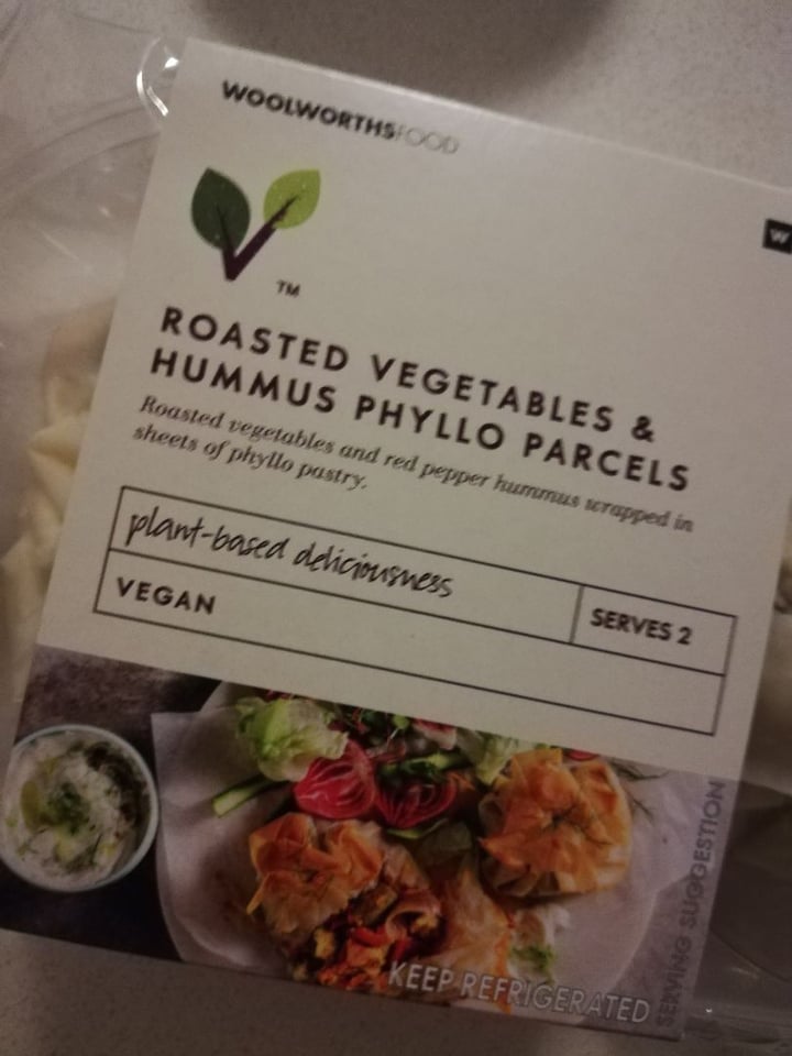photo of Woolworths Food Roasted Vegetables and Hummus Phyllo Parcels shared by @mariska on  22 Jan 2020 - review