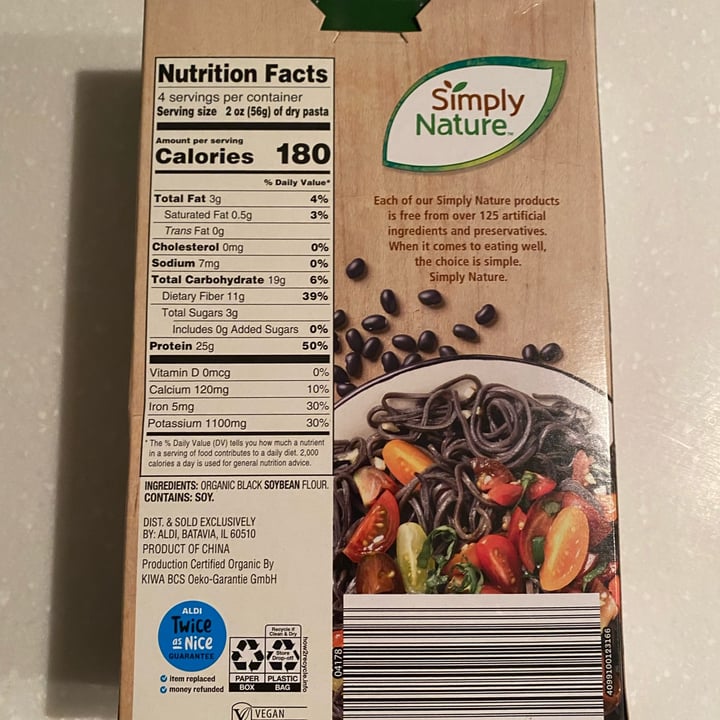 review photo of Simply Nature Black Soybean Spaghetti shared by @maeghansolanki on 11 Feb 2022 - review
