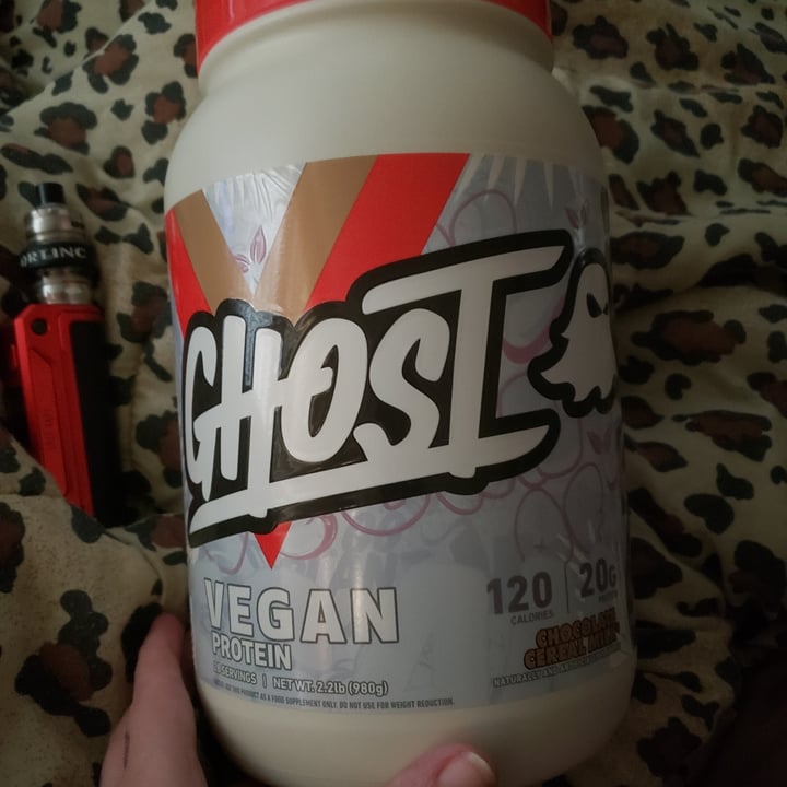 photo of Ghost Vegan protein chocolate cereal milk shared by @dollhouse on  19 Jun 2022 - review