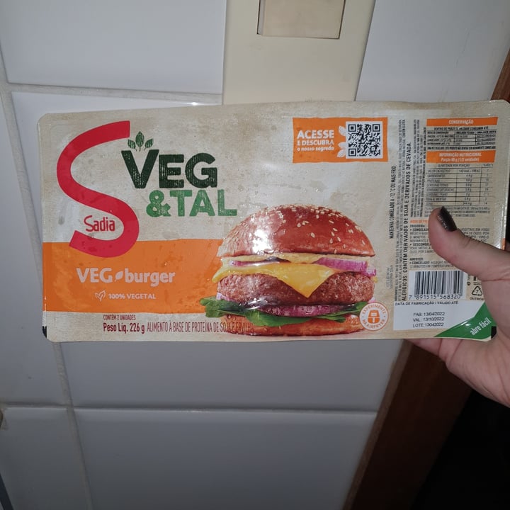 review photo of Sadia Hambúrguer Veg & Tal shared by @loyraa14 on 11 Jun 2022 - review
