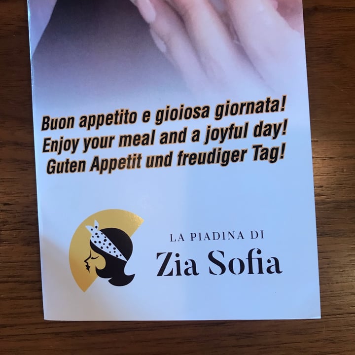 photo of La piadina di Zia Sofia Piadina Vegan shared by @lu-toso on  25 Apr 2022 - review