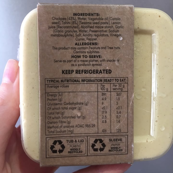 review photo of Deli Hummus shared by @veggiestephie on 28 Dec 2020 - review