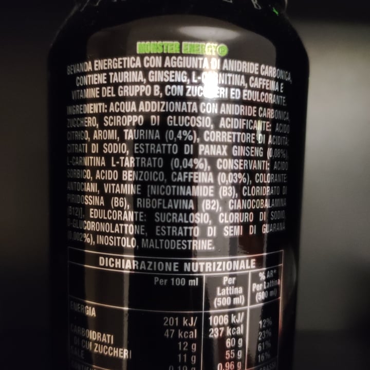 photo of Monster Energy energético shared by @michelaa on  13 Nov 2022 - review