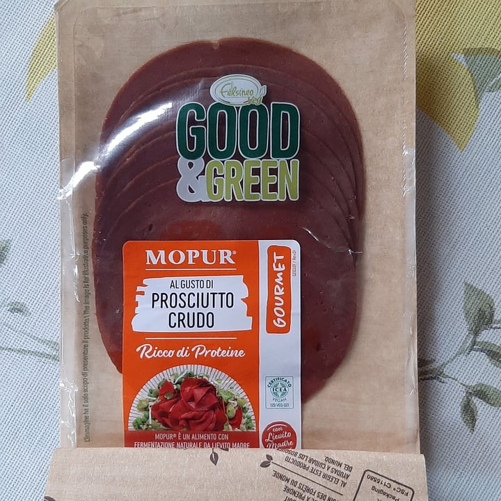 photo of Good & Green Affettato di mopur al gusto di prosciutto crudo shared by @chiaaraferraro on  16 Sep 2022 - review