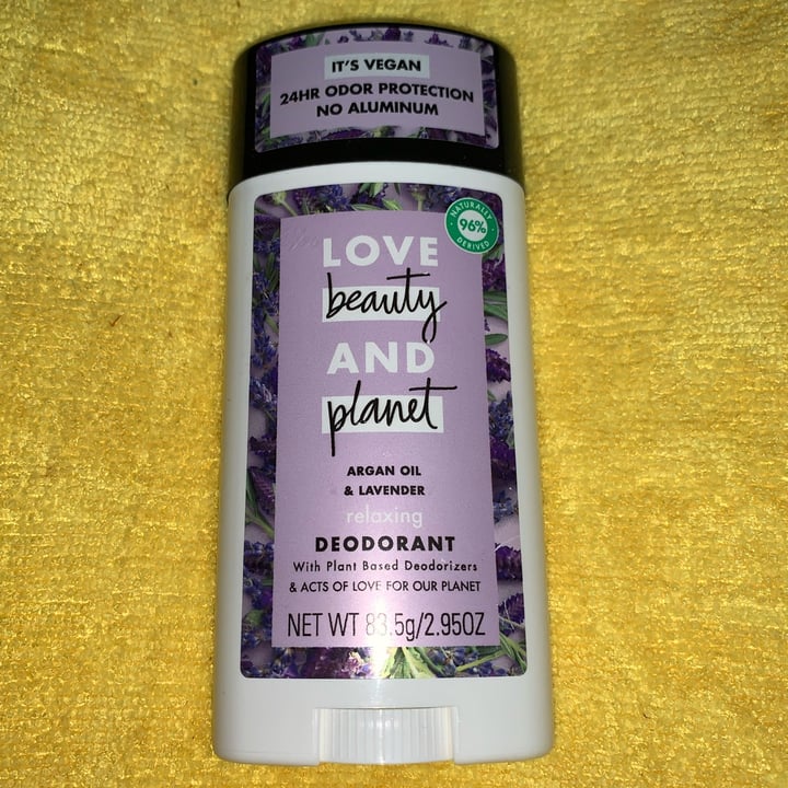 photo of Love Beauty and Planet Argan Oil & Lavender Deodorant shared by @usa-ute on  22 May 2022 - review