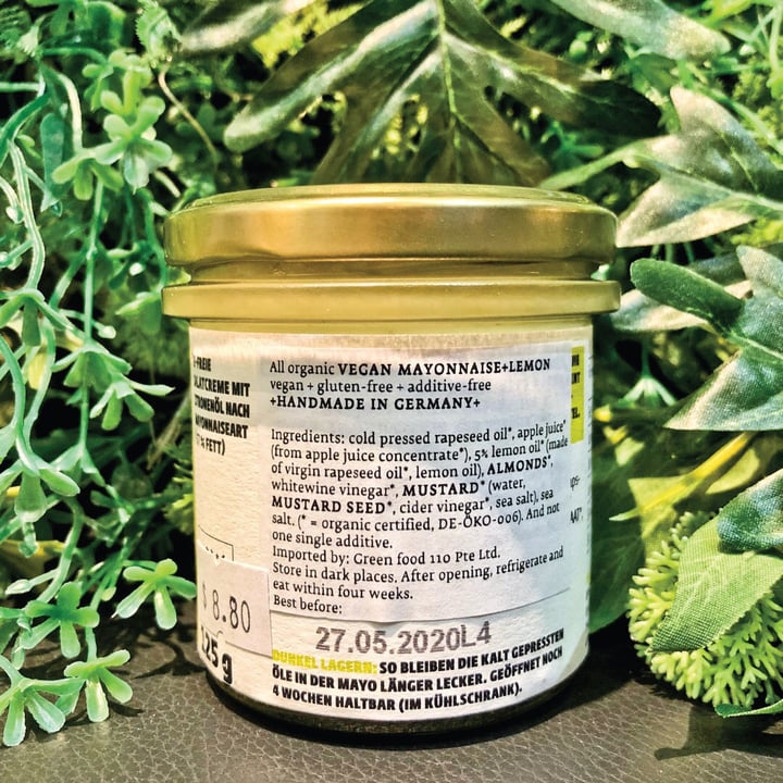 review photo of Emils Vegane Mayo + Zitrone shared by @alettertovegans on 03 Sep 2019 - review