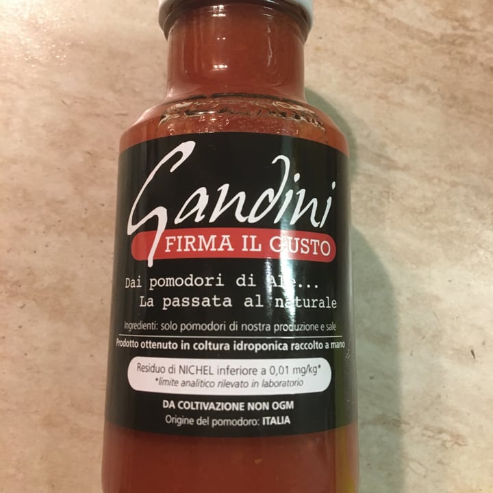 photo of Gandini Passata di pomodori shared by @savethefuture on  19 Dec 2021 - review