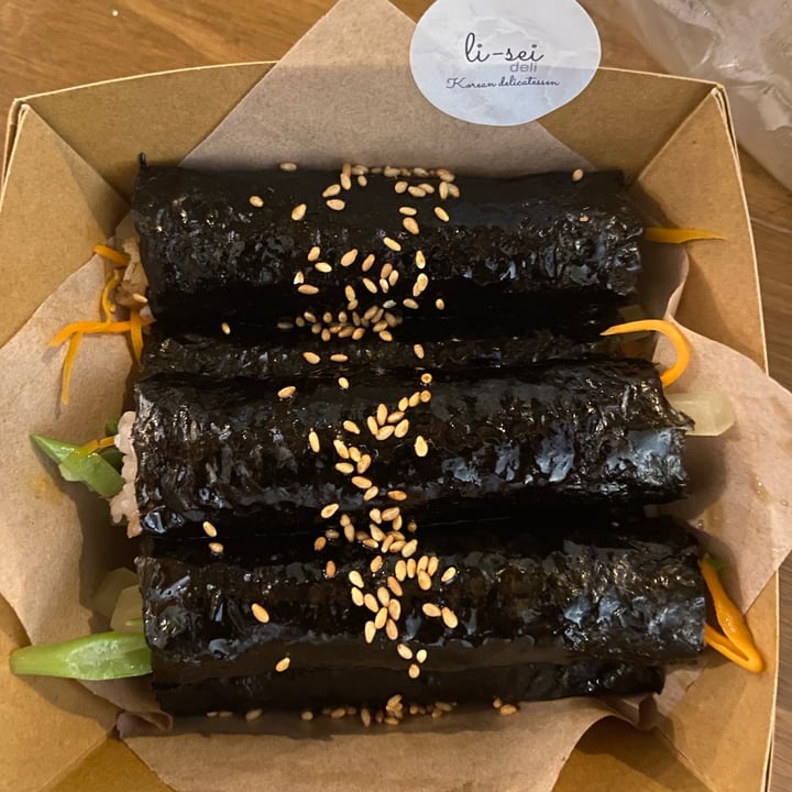 review photo of li-sei deli Koma Kimbap shared by @veganenrose on 08 Aug 2022 - review