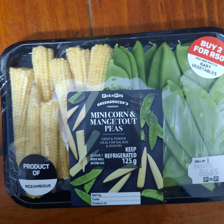 photo of Pick n Pay Mini corn and mangetouts shared by @becomingchanelle on  07 Sep 2021 - review