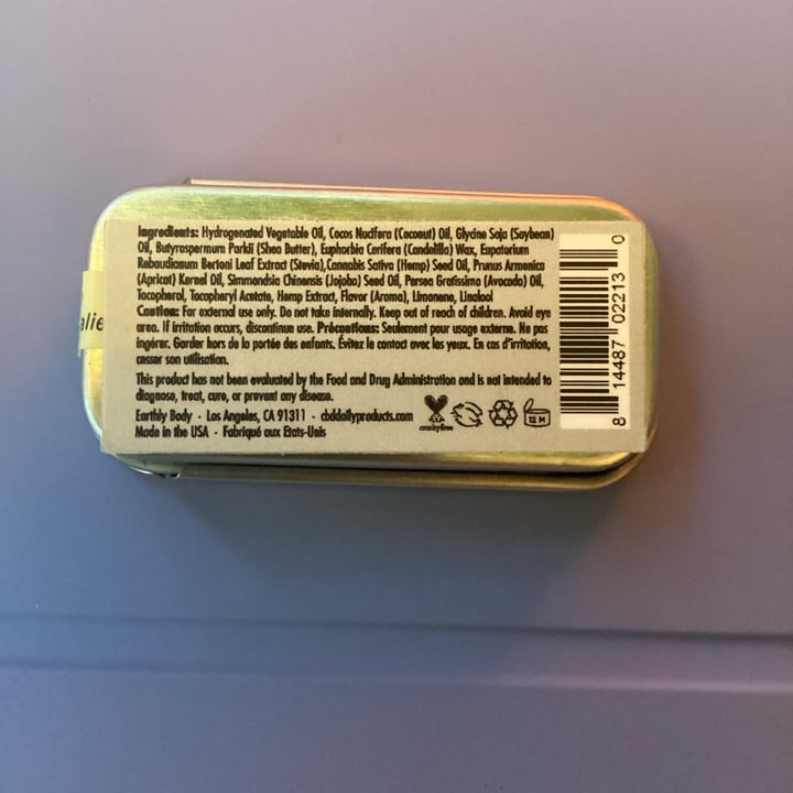 review photo of Earthly Body CBD Daily Lip Salve + Balm shared by @ohlilian on 18 Aug 2022 - review