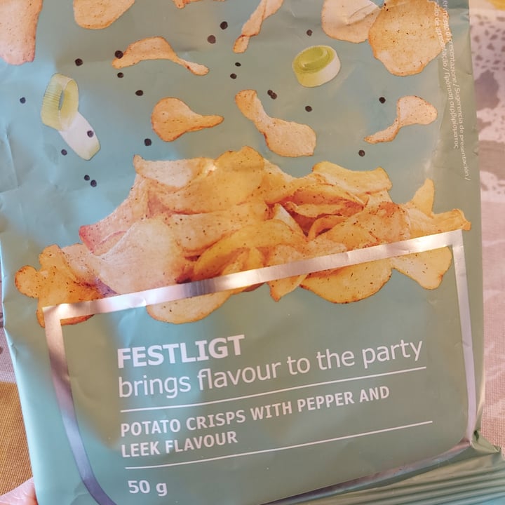 photo of Ikea Festlight Potato Chips w/ Pepper & Leek Flavor shared by @aleejan on  28 Jan 2022 - review