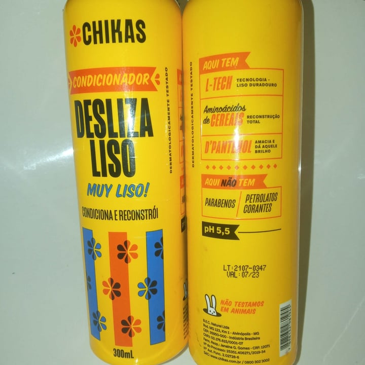 review photo of CHIKAS Condicionador E Shanpoo Que Não E Testado Em Animais shared by @mikelly on 08 Dec 2021 - review