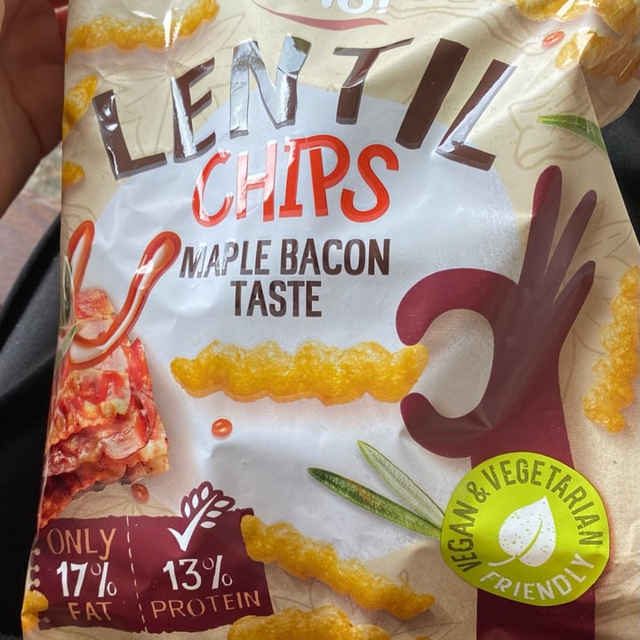 photo of Oho! Lentil Chips Maple Bacon Taste  shared by @salomaeveggie on  10 Sep 2022 - review